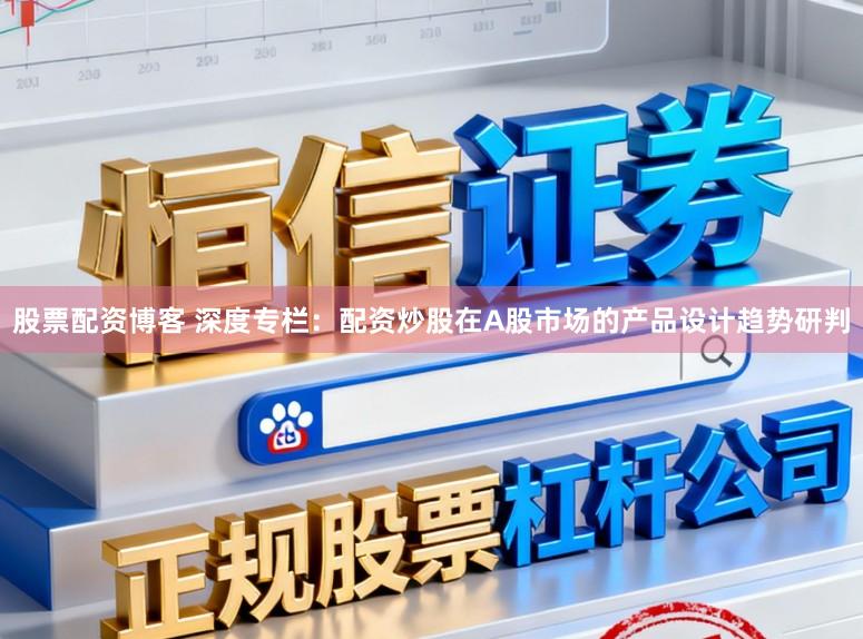 股票配资博客 深度专栏：配资炒股在A股市场的产品设计趋势研判