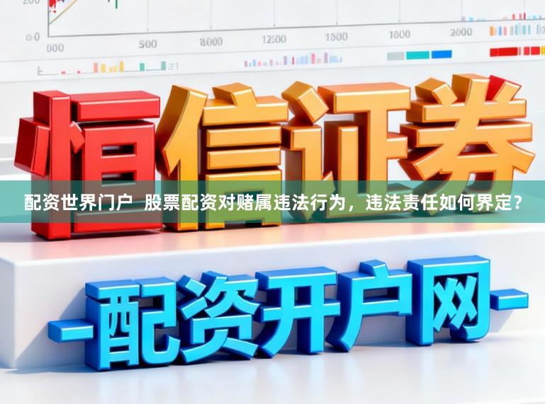 配资世界门户  股票配资对赌属违法行为，违法责任如何界定？